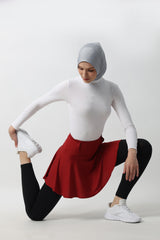 Selina Short-Skirt - Red Dahlia