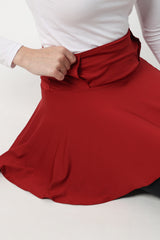 Selina Short-Skirt - Red Dahlia