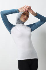 Bassama Manset Tangan Sambung Bolero - Blue Stone