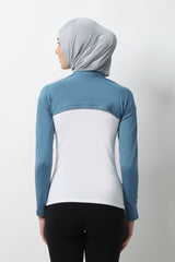 Bassama Manset Tangan Sambung Bolero - Blue Stone