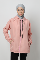 Zunaira Jacket Olahraga - Pink Salmon
