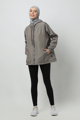 Zunaira Jacket Olahraga - Stone Grey