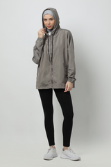 Zunaira Jacket Olahraga - Stone Grey