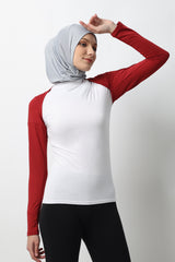 Bassama Manset Tangan Sambung Bolero - Red Dahlia