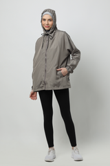 Zunaira Jacket Olahraga - Stone Grey