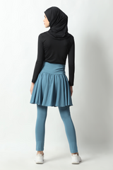 Kaleeva Short-Skirt Legging - Full Blue Stone