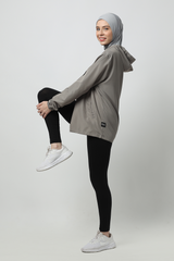 Zunaira Jacket Olahraga - Stone Grey