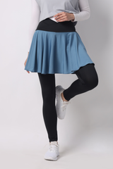 Kaleeva Short-Skirt Legging - Blue Stone