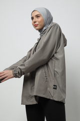Zunaira Jacket Olahraga - Stone Grey