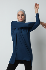 Devonee Long Top - Navy