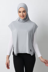 Ayessa Sport Hijab - Light Grey