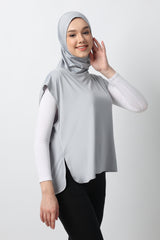 Ayessa Sport Hijab - Light Grey