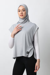 Ayessa Sport Hijab - Light Grey
