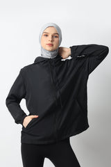 Zunaira Jacket Olahraga - Black