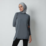 Devonee Long Top - Cool Grey