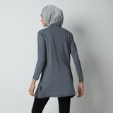 Devonee Long Top - Cool Grey