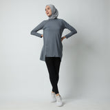 Devonee Long Top - Cool Grey