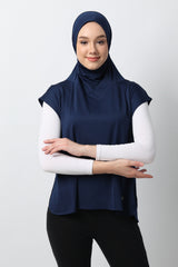 Ayessa Sport Hijab - Navy