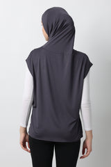 Ayessa Sport Hijab - Dark Grey