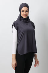 Ayessa Sport Hijab - Dark Grey