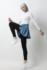 Selina Short-Skirt - Blue Stone