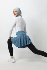 Selina Short-Skirt - Blue Stone