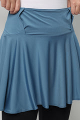Selina Short-Skirt - Blue Stone