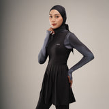 Nala Pleats Dress - Black