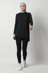 Devonee Long Top - Black