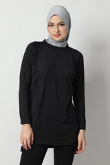 Devonee Long Top - Black