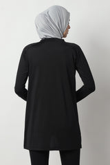 Devonee Long Top - Black