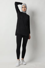 Devonee Long Top - Black