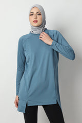 Devonee Long Top - Blue Stone