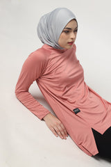 Devonee Long Top - Pink Salmon