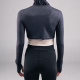 Kina Sport Crewneck Manset Olahraga - Dark Grey