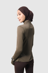 Lumi Slim Fit Ruched Sport - Brown
