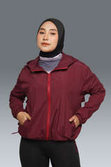 HIA Everywear Bhava Jacket Olahraga 2.0 Wanita - BURGUNDY
