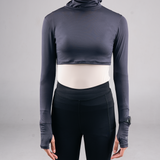 Kina Sport Crewneck Manset Olahraga - Dark Grey