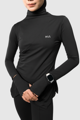 Lumi Slim Fit Ruched Sport - Black