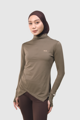 Lumi Slim Fit Ruched Sport - Brown