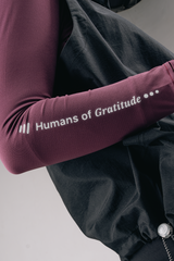 Kina Sport Crewneck Manset Olahraga - Plum