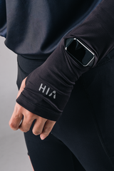 Kina Sport Turtleneck Manset Olahraga - Black