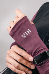 Kina Sport Crewneck Manset Olahraga - Plum