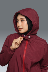 HIA Everywear Bhava Jacket Olahraga 2.0 Wanita - BURGUNDY