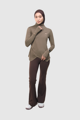 Lumi Slim Fit Ruched Sport - Brown
