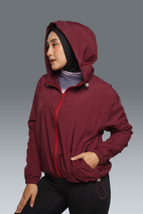 HIA Everywear Bhava Jacket Olahraga 2.0 Wanita - BURGUNDY