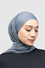 Mahveeca Hijab Instan - Dark Grey