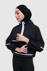 HIA Everywear X PRIOR Nala Oversized Sport Jacket Gym Yoga Pilates - Black