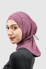 Kina Sport Hijab Olahraga - Plum