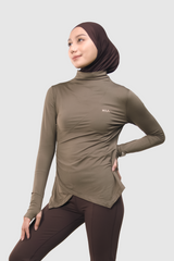 Lumi Slim Fit Ruched Sport - Brown